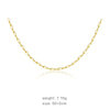 Wholesale Simple Gold Stacked Belt All Match 925 Sterling Silver Gold Plated Clavicle Necklace With Geometric Style