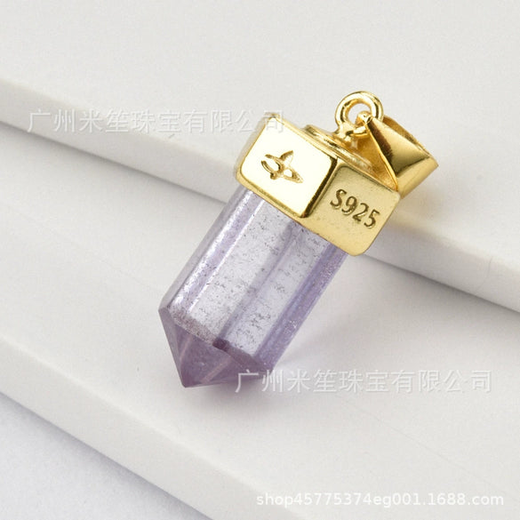 Wholesale Simple Gold Stacked Belt All Match 925 Sterling Silver Gold Plated Clavicle Necklace With Geometric Style