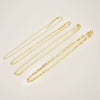 Wholesale Simple Gold Stacked Belt All Match 925 Sterling Silver Gold Plated Clavicle Necklace With Geometric Style