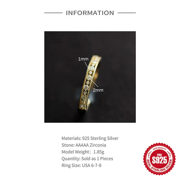 Wholesale Simple Goldplated S925 Sterling Silver Ring With Exquisite Hollow Retro Design And Geometric Style For Women Electroplated