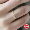 Wholesale Simple Goldplated S925 Sterling Silver Ring With Exquisite Hollow Retro Design And Geometric Style For Women Electroplated