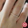 Wholesale Simple Goldplated S925 Sterling Silver Ring With Exquisite Hollow Retro Design And Geometric Style For Women Electroplated