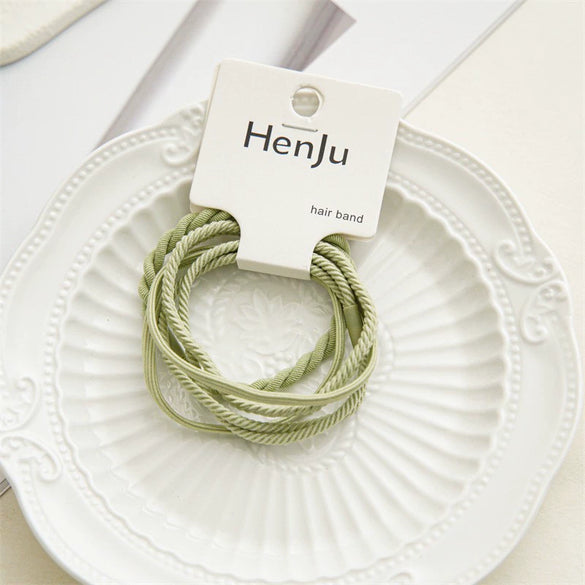 Wholesale Simple Handmade Acrylic Fiber Hair Rope Set Headwear