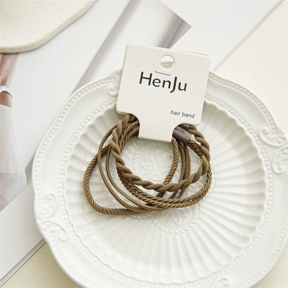 Wholesale Simple Handmade Acrylic Fiber Hair Rope Set Headwear