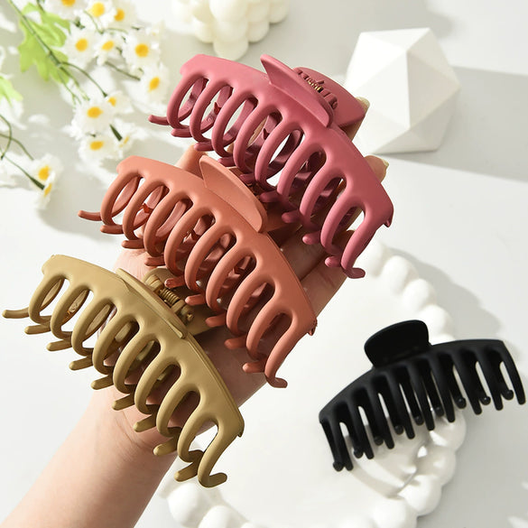 Wholesale Simple Handmade Plastic Resin Shark Clip Hair Accessory For Women