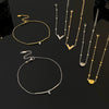Wholesale Simple Heart Pattern Stainless Steel Women's Anklet