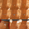 Wholesale Simple Heart Pattern Stainless Steel Women's Anklet