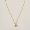Wholesale Simple Heart Shape Gold Electroplated Copper Pearl Necklace For Unisex