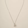 Wholesale Simple Heart Shape Gold Electroplated Copper Pearl Necklace For Unisex