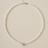 Wholesale Simple Heart Shape Gold Electroplated Copper Pearl Necklace For Unisex