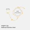 Wholesale Simple Heart Shape Stainless Steel Gold Plated Bracelet For Women