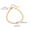 Wholesale Simple Heartshaped Birthstone Bracelet For Women Stainless Steel Electroplated