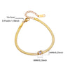 Wholesale Simple Heartshaped Birthstone Bracelet For Women Stainless Steel Electroplated
