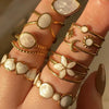Wholesale Simple Highend Open Geometric Ring Stainless Steel Gold Plated For Women