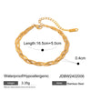 Wholesale Simple Ins Fashion Stainless Steel Braided Snake Bone Chain Jewelry With Electroplating Unisex Geometric Style
