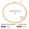Wholesale Simple Ins Fashion Stainless Steel Braided Snake Bone Chain Jewelry With Electroplating Unisex Geometric Style