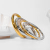 Wholesale Simple Ins Style Hollow Ring Bracelet Stainless Steel 18K Gold Plated Non Fading Jewelry
