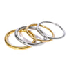 Wholesale Simple Ins Style Hollow Ring Bracelet Stainless Steel 18K Gold Plated Non Fading Jewelry