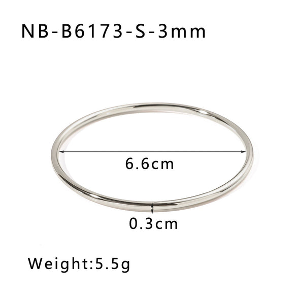 Wholesale Simple Ins Style Hollow Ring Bracelet Stainless Steel 18K Gold Plated Non Fading Jewelry