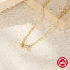 Wholesale Simple Ins Style S925 Sterling Silver Double Heart Ochain Women's Collarbone Necklace With Electroplating