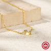 Wholesale Simple Ins Style S925 Sterling Silver Double Heart Ochain Women's Collarbone Necklace With Electroplating