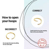 Wholesale Simple Ins Style S925 Sterling Silver Unisex Crown Body Puncture Cartilage Nose Ring With Gold Inlaid And U Shape Design