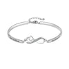 Wholesale Simple Intertwined Copper Bracelets With Microencrusted Texture And Electroplating Treatment