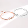 Wholesale Simple Intertwined Copper Bracelets With Microencrusted Texture And Electroplating Treatment