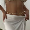 Wholesale Simple Iron Waist Chain With Starfish Shell Flower Design For Women