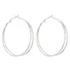 Wholesale Simple Irregular Spiny Circle Alloy Earrings With Electroplating Geometric Design For Women