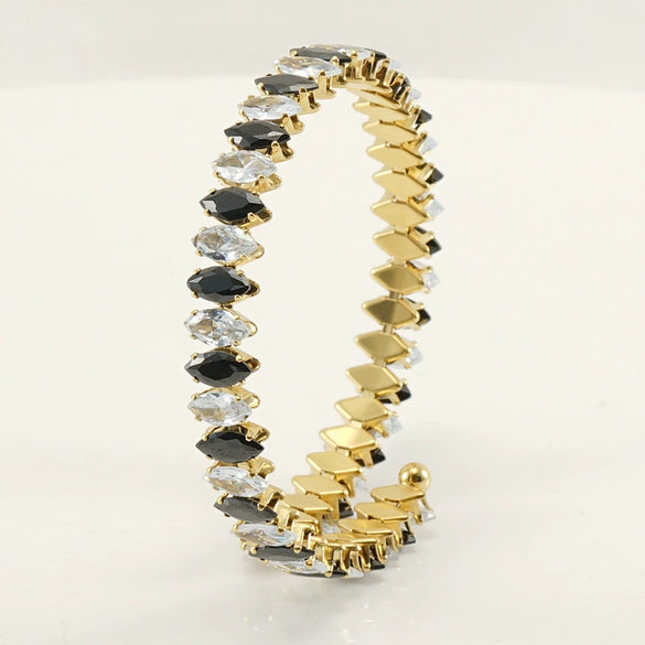 Wholesale Simple Light Luxury Copper Zircon Set Bracelet Jewelry For Female