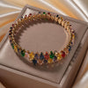 Wholesale Simple Light Luxury Copper Zircon Set Bracelet Jewelry For Female