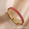 Wholesale Simple Light Luxury Copper Zircon Set Bracelet Jewelry For Female