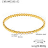Wholesale Simple Light Luxury Hand Inlaid Stainless Steel Bracelet With Zircon Buckle And Geometric Style Electroplated