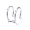 Wholesale Simple Lines Diamond Double C And Double U Shaped Ear Clips For Women And Unisex Made Of Alloy With Rhinestone Design