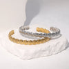 Wholesale Simple Minimalist Electroplated Stainless Steel Bracelet For Women