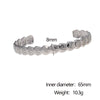 Wholesale Simple Minimalist Electroplated Stainless Steel Bracelet For Women