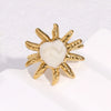 Wholesale Simple Minimalist Electroplated Stainless Steel Heart Shape Open Ring Women's Jewelry
