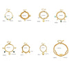 Wholesale Simple Multi Layer Chain Love Circle Smiley Face Butterfly Eye Pendant Titanium Steel Bracelet With Electroplating For Women