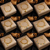 Wholesale Simple Multi Layer Chain Love Circle Smiley Face Butterfly Eye Pendant Titanium Steel Bracelet With Electroplating For Women