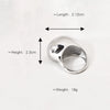Wholesale Simple Niche Design Titanium Steel Goldplated Ushaped Geometric Ring For Women