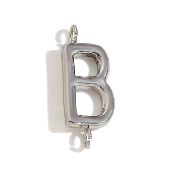 Wholesale Simple Niche Personality Jewelry Accessories Stainless Steel 18K Gold Plated Letter Pendant