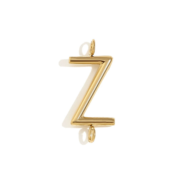 Wholesale Simple Niche Personality Jewelry Accessories Stainless Steel 18K Gold Plated Letter Pendant