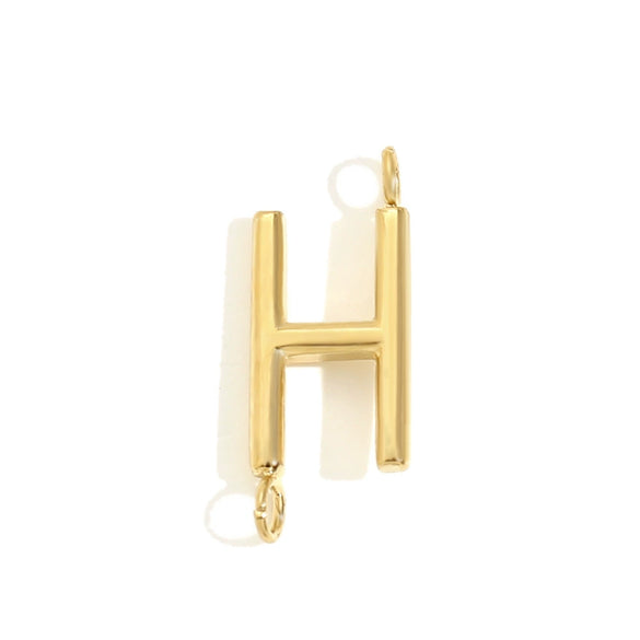 Wholesale Simple Niche Personality Jewelry Accessories Stainless Steel 18K Gold Plated Letter Pendant