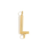 Wholesale Simple Niche Personality Jewelry Accessories Stainless Steel 18K Gold Plated Letter Pendant