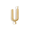 Wholesale Simple Niche Personality Jewelry Accessories Stainless Steel 18K Gold Plated Letter Pendant