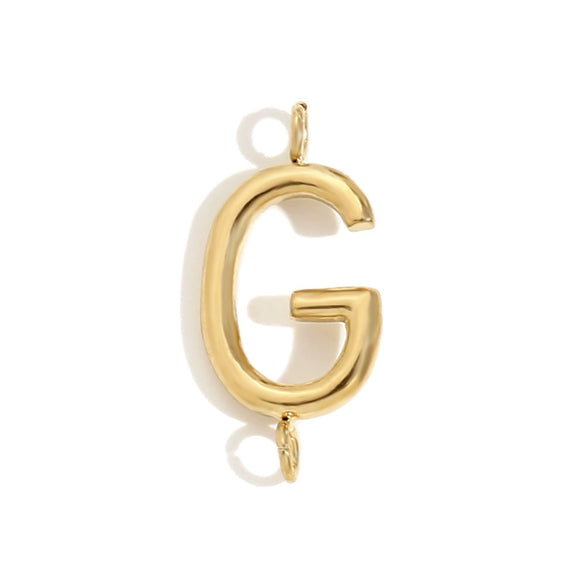 Wholesale Simple Niche Personality Jewelry Accessories Stainless Steel 18K Gold Plated Letter Pendant