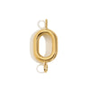 Wholesale Simple Niche Personality Jewelry Accessories Stainless Steel 18K Gold Plated Letter Pendant