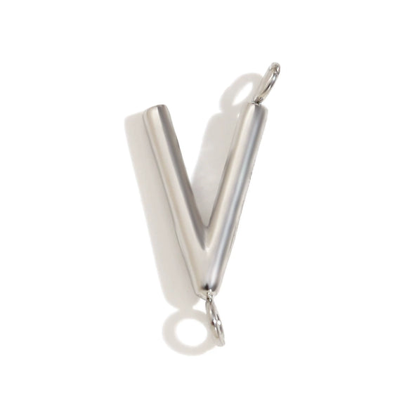 Wholesale Simple Niche Personality Jewelry Accessories Stainless Steel 18K Gold Plated Letter Pendant