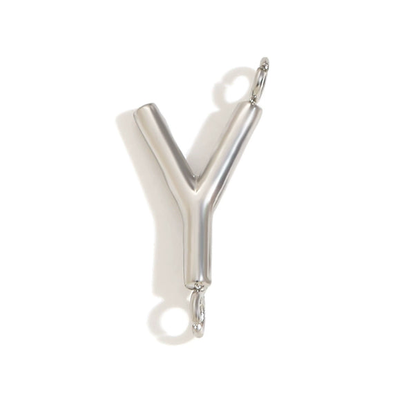 Wholesale Simple Niche Personality Jewelry Accessories Stainless Steel 18K Gold Plated Letter Pendant